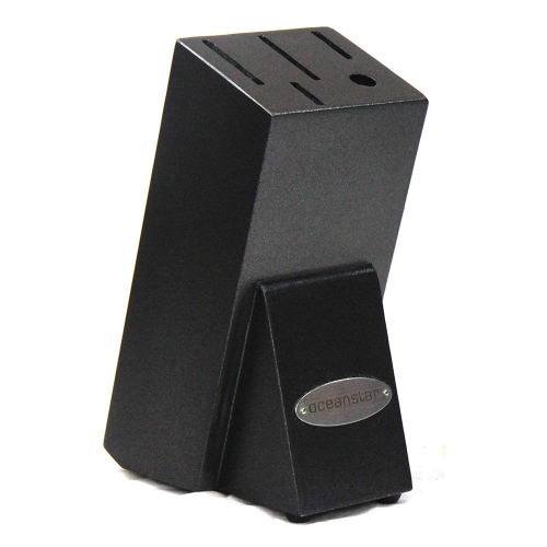 Oceanstar KS1200 Contemporary 6-Piece Knife Set with Block Elegant Black