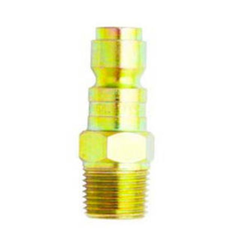 MILTON INDUSTRIES  Mils1809 In.pin. Style Air Plug - .25In. National Pipe Thread Male - 1 Pack