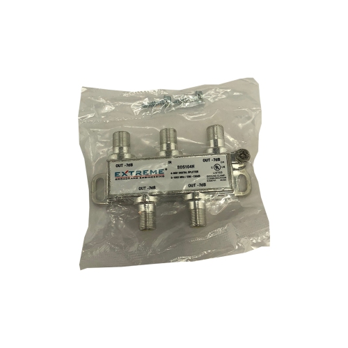 Extreme 4 Way Digital Coaxial Splitter - BDS104H