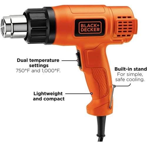 Black & Decker 6840300 HG1300 Dual Temperature Home Heat Gun