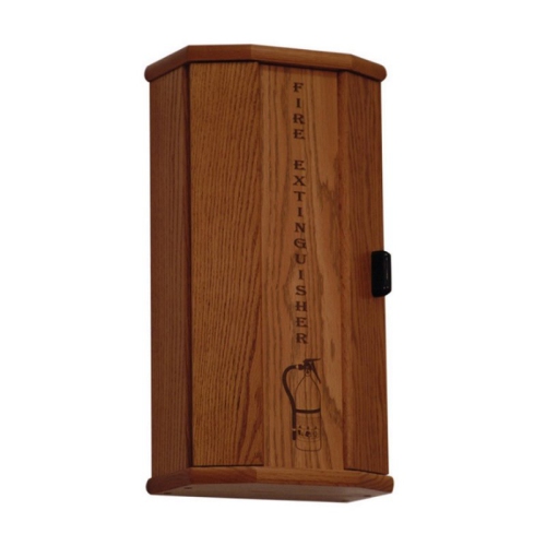 Armoire en bois pour extincteur Mallet, chêne moyen