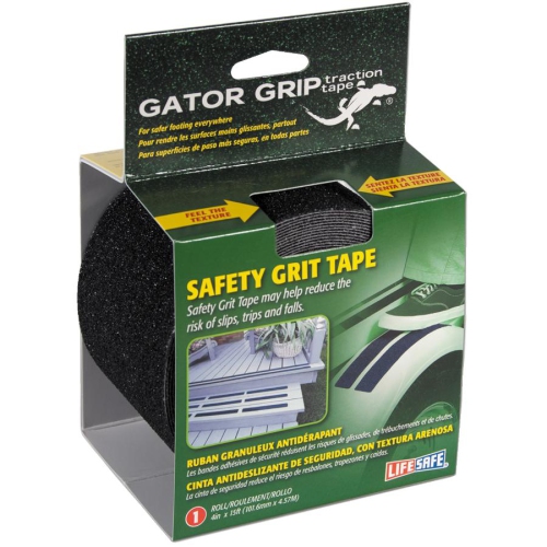 LIFESAFE Incom Manufacturing Tape Antislip Black 4Inx15Ft Re3952