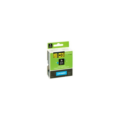 Dymo DYM53718 Label Cassette 1 in. x 23 in. Black-Yellow