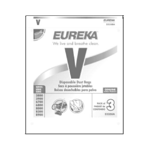 Electrolux 52358B Eureka Style V Vacuum Bag 3 Pack