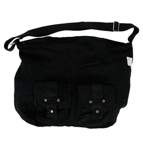 DAVID KING & CO  164B Laptop Messenger Bag- In Black