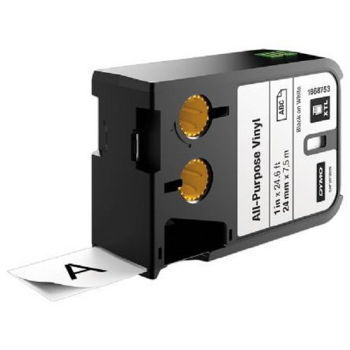 DYM1868753 1 in. Xtl All-Purpose Vinyl Labels White