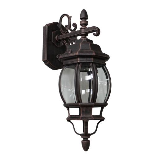 Artcraft Lighting AC8091RU Classico Small 1 Light Outdoor Wall Mount European Styled Lantern-Down - Rust