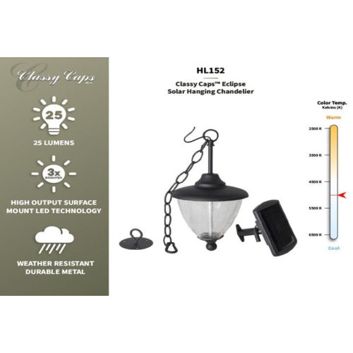 Classy Caps Eclipse Solar Hanging Chandelier HL152