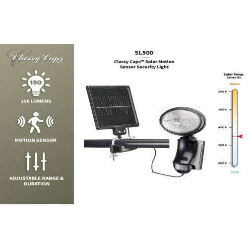 Classy Caps Solar Motion Sensor Security Light SL500