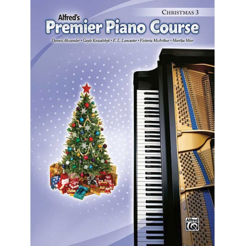 Cours de piano premier Alfred 00-32817 - Livre de Noël 3 - Livre de musique