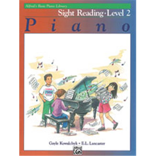 Alfred 00-5762 Basic Piano Course- Sight Reading Book 2 - Music Book