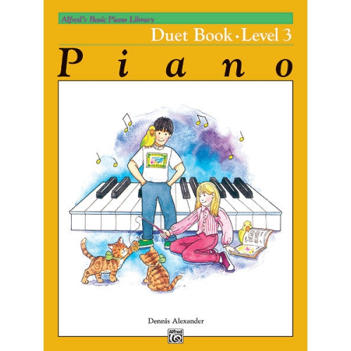 Alfred 00-2234 Basic Piano Course- Duet Book 3 - Music Book