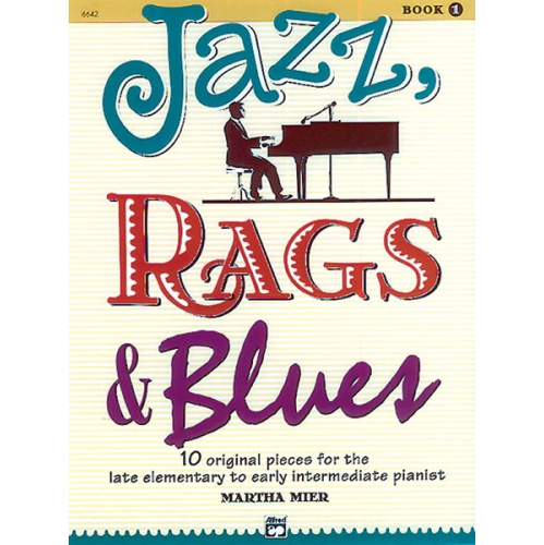 Alfred 00-6642 Jazz- Rags Blues- Book 1 - Music Book