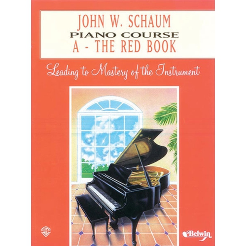 Alfred 00-EL00166A John W. Schaum Piano Course- A- The Red Book - Music Book