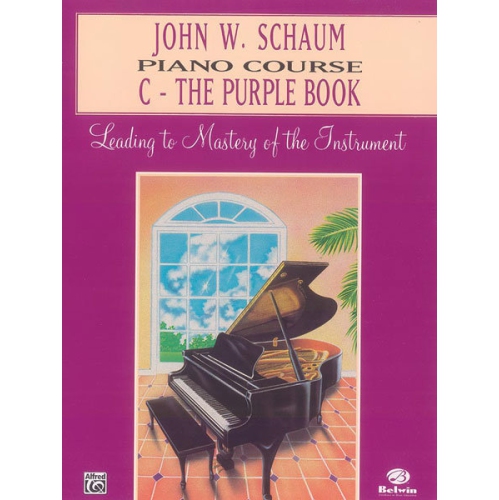 Alfred 00-EL00168A John W. Schaum Piano Course- C- The Purple Book - Music Book