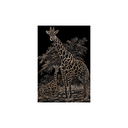 Royal & Langnickel COPF16 Engraving Art Set - Copper Foil Girffe & Baby