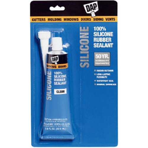 DAP 00683 2.8 oz. 100 Percent Silicone Rubber Flexible Sealant White