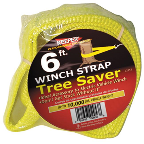 KEEPER  02953 3 In. X 6 Ft. Tree Saver Winch Strap
