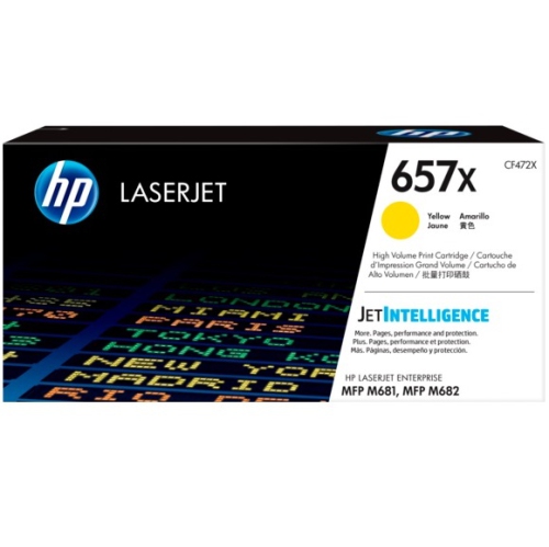 HP  657X Original Toner Cartridge - In Yellow