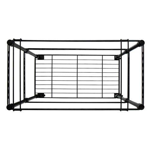 Oceanstar 2MRC1507 Portable 2-Tier Metal Rolling File Cart Black