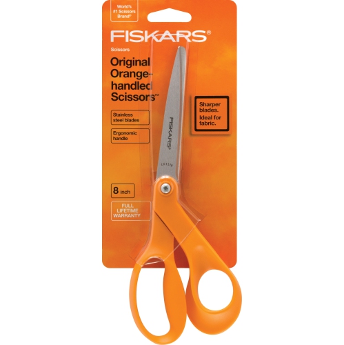 FISKARS  Fsk1294518697Wj Ergonomic Scissors Bent Handle Rh 8 In. In Orange