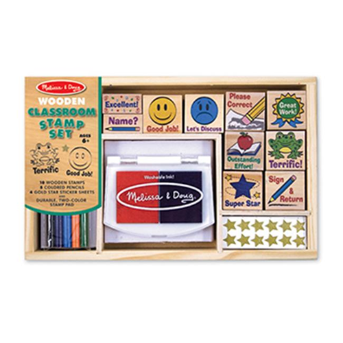 Image 1 of 1.. Melissa & Doug LCI2400 Classroom Stamp Set