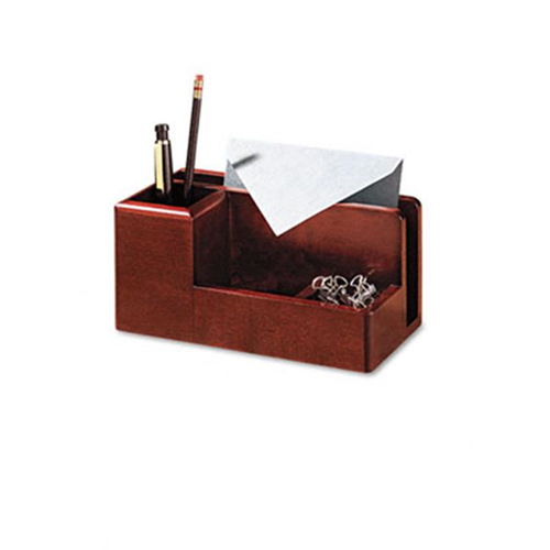 Rolodex 1734648 Wood Tones Desk Organizer Wood 4 1 4w X 8 3 4d X 4