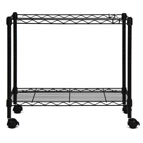 Oceanstar 1MRC1491 Portable 1-Tier Metal Rolling File Cart Black�