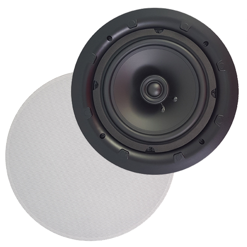 AMX AS-32 Frameless In-Ceiling Speakers 6.5'' 2-Way 60 Watts 8 Ohms Sold As A Pair White