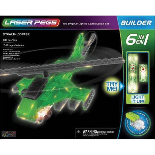Laser Pegs 6-in-1 Rescue Copter Kit