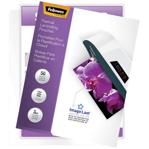 Fellowes Thermal Laminating Pouches - 8.5" x 11" - 50 Pack