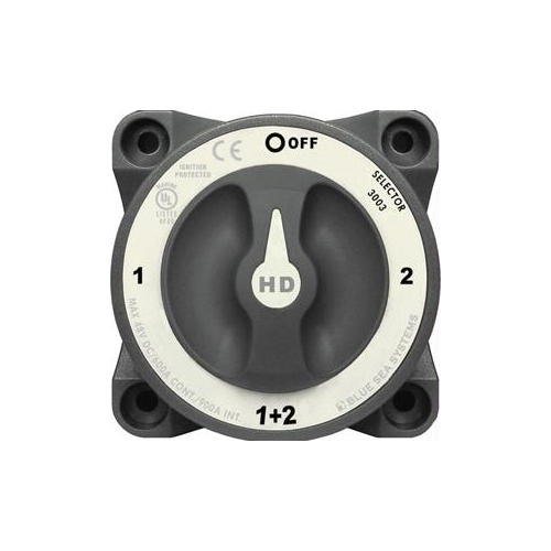 Blue Sea 3003 HD-Series Battery Switch Selector with Alternator Field ...