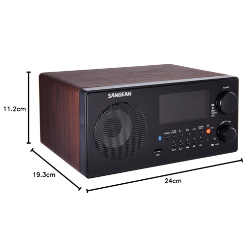 Sangean America – récepteur numérique WR-22WL noyer