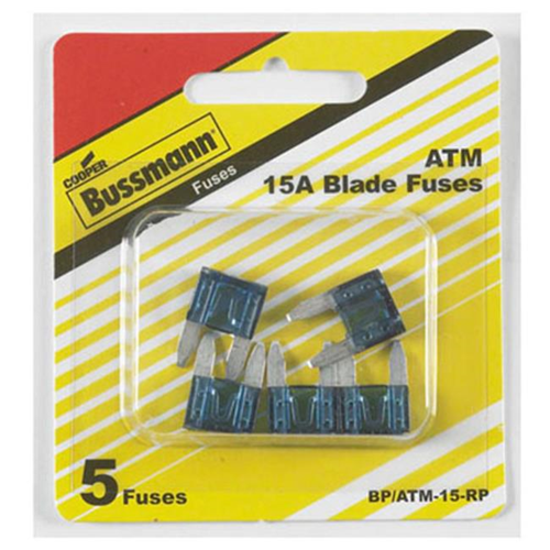 COOPER BUSSMANN  Bp-Atm-15-Rp 15 Amps Auto Fuse - 5 Pack In Blue