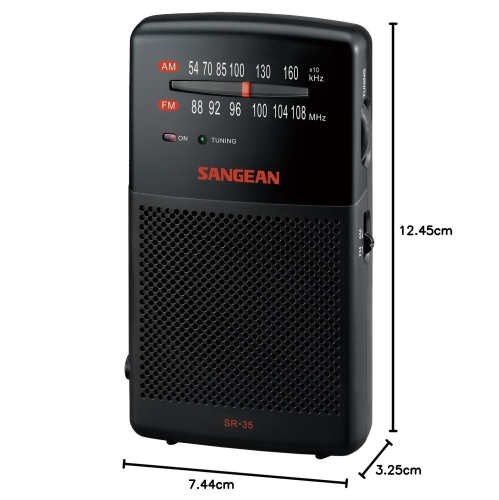 Sangean SR-35 AM/FM Analog Pocket Radio