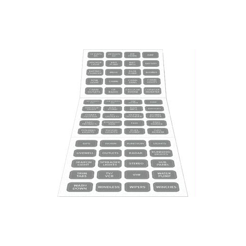 BLUE SEA SYSTEM  Sea 8217 Gray Small Format Label Kit - 60 Labels