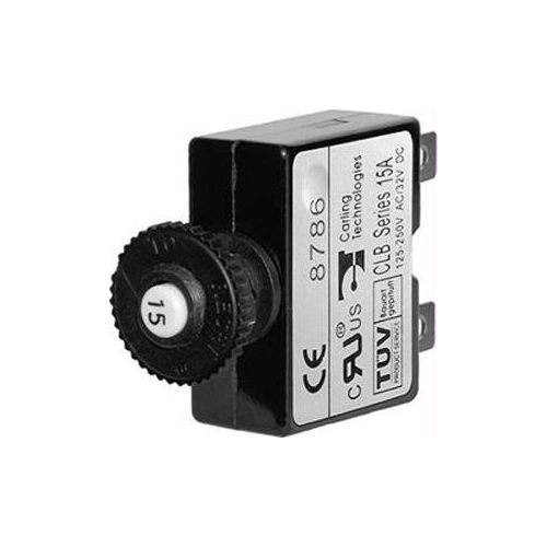 Blue Sea System 7057 20A Push Button Thermal with Quick Connect Terminals