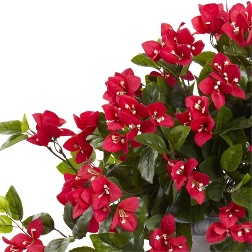 Bougainvillea with Urn UV Resistant - Indoor/Outdoor- Red