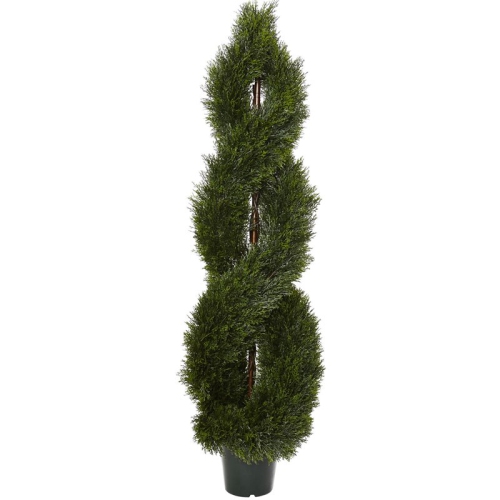 NEARLY NATURAL  Pond Cypress Spiral Topiary Uv Resistant - Indoor/outdoor
