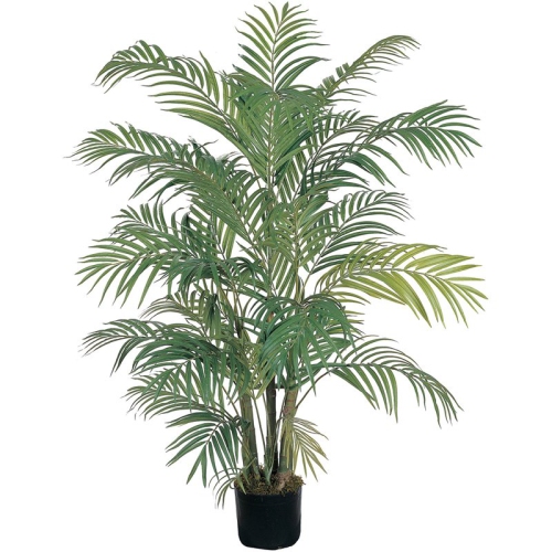 NEARLY NATURAL  4' Areca Silk Palm Tree In Green