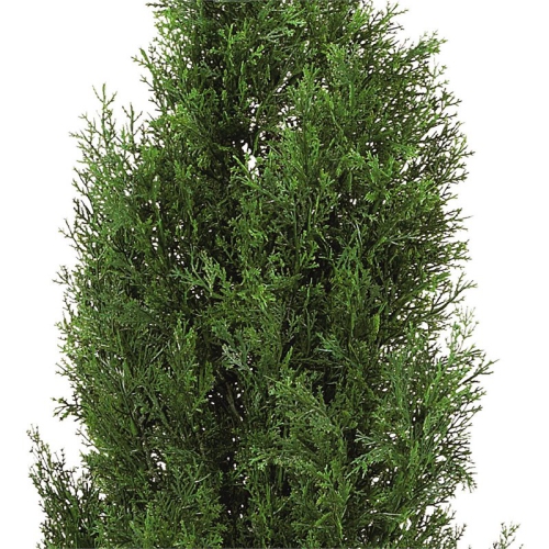 Nearly Natural Indoor/Outdoor 48" Cedar Tree Silk Tree in Green/Green