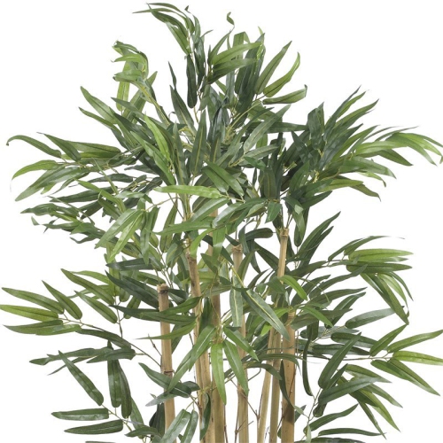 Nearly Natural 36" Multi Bambusa Bamboo Silk Tree in Green/Black