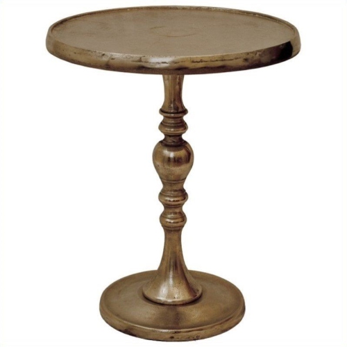 RENWIL  Romina Decorative Round Table In Nickel