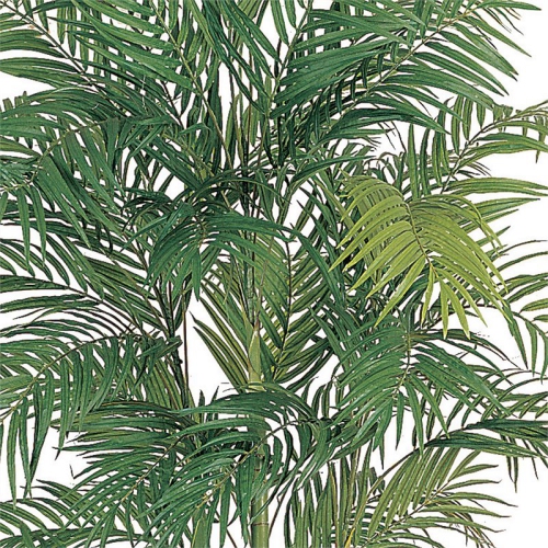 Nearly Natural 84" Areca Silk Palm Tree with 1816 Leaves in Green/Black