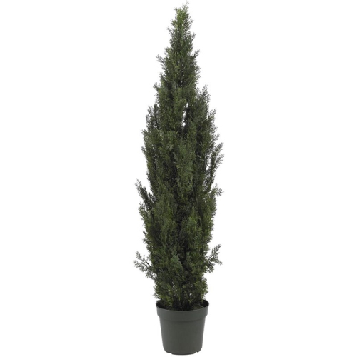 NEARLY NATURAL  Indoor/outdoor 72" Mini Cedar Pine Tree In Green/black
