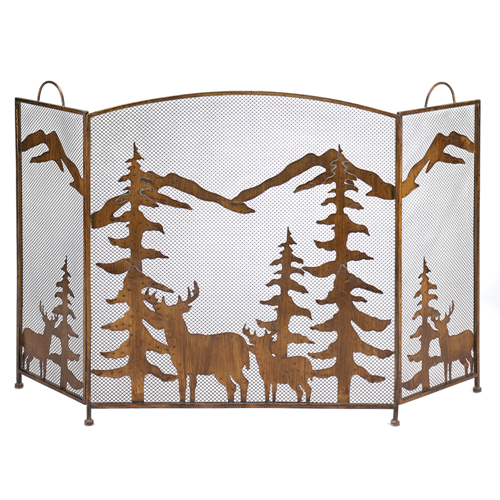 Rustic Forest Fireplace Screen Best Buy Canada