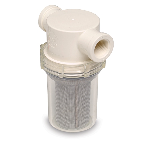 Shurflo 253-121-01 Raw Water Strainer with Bracket & Fittings
