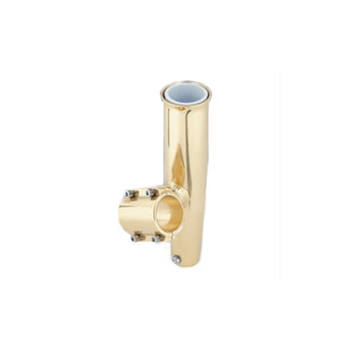Lee's Tackle - Clamp-on Rod Holder - Gold Aluminum - Horizontal Mount - Fits 1.315 O.d. Pipe
