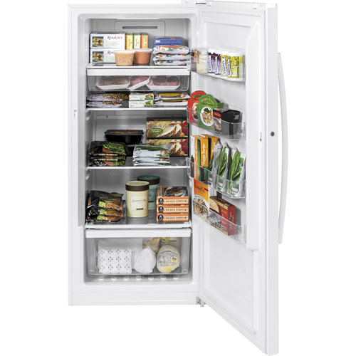 GE 14.1 Cu. Ft. Frost Free Upright Freezer (FUF14DLRWW)
