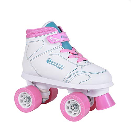 Patins de trottoir pour filles CRS100-02 Chicago Skates, taille 2 - blanc